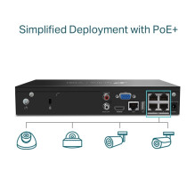 NET VIDEO RECORDER 4 CH POE+ / VIGI NVR1004H-4P TP-LINK