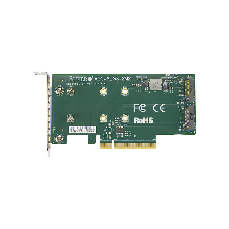 „Supermicro AOC-SLG3-2M2“ sąsajos plokštės / adapteris