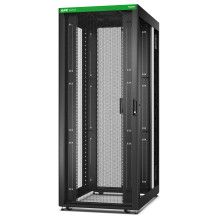 APC Easy Rack 800mm / 42HE / 1200mm mit Dach, Rollen, Füßen und 4 Halterungen, ohne Seitenteile, Boden, schwarz (ER8220)