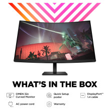 HP OMEN 32c Curved Gaming-Monitor 80cm (31,5 Zoll) HP OMEN 32c Curved Gaming-Monitor 80cm (31,5 Zoll)