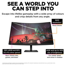 HP OMEN 32c Curved Gaming-Monitor 80cm (31,5 Zoll) HP OMEN 32c Curved Gaming-Monitor 80cm (31,5 Zoll)