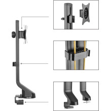 Monitor Mount - Maclean MC-853 8 kg, Black