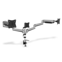 Clamb Mount for Monitors with Gas Spring 3xLCD 27'' adjustable and rotated 360