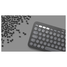 Logitech Pebble Keys 2 K380s - Tastatur - kabellos - Bluetooth LE - QWERTY - Nordisch (Dnisch / Finnisch / Norwegisch / 