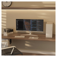 86,4cm / 34" (3440x1440) Japannext JN-IPS340UWQHD60C-C65W-HS-W 21:9 UWQHD IPS 5ms 60Hz HDMI DisplayPort USB VESA Sp