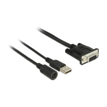 NAVILOCK Anschlusskabel MD6 Seriell D-SUB 9 Seriell fur GNSS Empfnger Stromversorgung uber USB