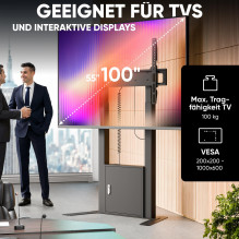 TV SET ACC FLOOR STAND / 55-100 / BLACK FPRO2L-40-B ONKRON TV SET ACC FLOOR STAND / 55-100 / BLACK FPRO2L-40-B ONKRON
