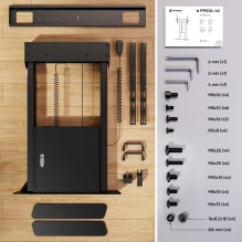 TV SET ACC FLOOR STAND / 55-100 / BLACK FPRO2L-40-B ONKRON TV SET ACC FLOOR STAND / 55-100 / BLACK FPRO2L-40-B ONKRON