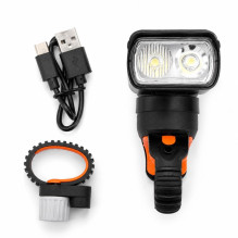 iLike JOHORSE USB Rechargeable Bike Front Light, 400LM LED Bicycle Headlight, Dual Beam, Aluminum Housing, Battery Indic iLike JOHORSE USB Rechargeable Bike Front Light, 400LM LED Bicycle Headlight, Dual Beam, Aluminum Housing, Battery Indic