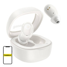 Belaidės ausinės Baseus Bowie WM02 TWS, Bluetooth 5.0 (baltos) OS