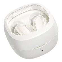 Belaidės ausinės Baseus Bowie WM02 TWS, Bluetooth 5.0 (baltos) OS