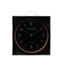 Laikrodis Atmosphera Sven, aukso / juoda, plastikas, D29 cm Laikrodis Atmosphera Sven, aukso / juoda, plastikas, D29 cm