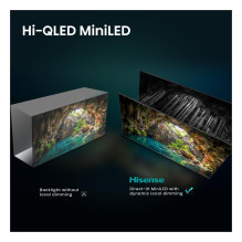 139,0 cm / 55" (3840 x 2160) „Hisense 55E8S“ išmanusis televizorius 4K ULED 6 ms 144 Hz HDMI USB HDR WiFi „Bluetoot