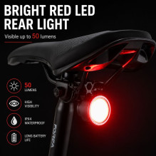 iLike 2PCS Bicycle Front & Rear Light Set - USB Rechargeable LED Bike Lights for Mountain & Road Bikes, Electric iLike 2PCS Bicycle Front & Rear Light Set - USB Rechargeable LED Bike Lights for Mountain & Road Bikes, Electric