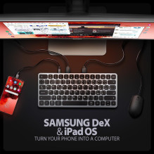 KEYBOARD + I / O HUB 9IN1 / 0.6M HMC-KB-US AXAGON KEYBOARD + I / O HUB 9IN1 / 0.6M HMC-KB-US AXAGON