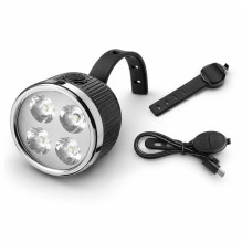 iLike Rechargeable Bike Headlight with 120dB Horn, 280 Lumens, 4 Light Modes, USB Rechargeable, Wireless Remote Control iLike Rechargeable Bike Headlight with 120dB Horn, 280 Lumens, 4 Light Modes, USB Rechargeable, Wireless Remote Control