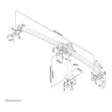 Neomounts FPMA-D700D3 monitor mount / stand