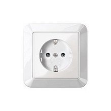 MERTEN MEG2301-1019 SCHUKO-Steckdose mit voller Abdeckplatte. p