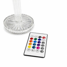 iLike Crystal Touch RGB LED Table Lamp with Bluetooth Speaker, Ambient Night Light &amp; Remote Control