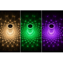 iLike Crystal Touch RGB LED Table Lamp with Bluetooth Speaker, Ambient Night Light &amp; Remote Control