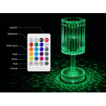 iLike Crystal Touch RGB LED Table Lamp with Bluetooth Speaker, Ambient Night Light & Remote Control iLike Crystal Touch RGB LED Table Lamp with Bluetooth Speaker, Ambient Night Light & Remote Control