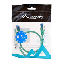 LANBERG PATCHCORD S / FTP CAT.6A 0.5M ŽALIAS LSZH LANBERG PATCHCORD S / FTP CAT.6A 0.5M ŽALIAS LSZH