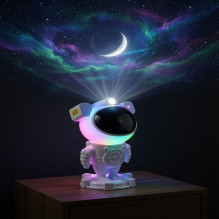 iLike Astronaut Smart LED Lamp with Bluetooth Speaker, RGB Night Light, Remote Control, 360° Rotating Head White iLike Astronaut Smart LED Lamp with Bluetooth Speaker, RGB Night Light, Remote Control, 360° Rotating Head White