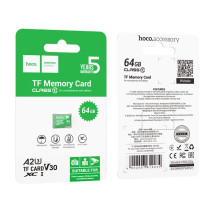 Atminties kortelė microSD 64GB, 10 klasė, UH-1, U3, V30, A2, Hoco, žalia Atminties kortelė microSD 64GB, 10 klasė, UH-1, U3, V30, A2, Hoco, žalia