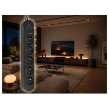 Extension cord 5 sockets Art F2115 5 m black Extension cord 5 sockets Art F2115 5 m black