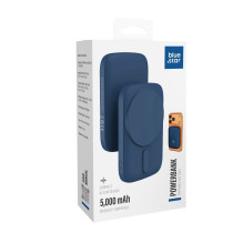 Nešiojamoji baterija, suderinama su „MagSafe Blue Star Slim DG-P8“, 15 W, 5000 mAh, tamsiai mėlyna Nešiojamoji baterija, suderinama su „MagSafe Blue Star Slim DG-P8“, 15 W, 5000 mAh, tamsiai mėlyna