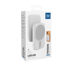 Nešiojamoji baterija, suderinama su „MagSafe Blue Star Slim DG-P8“, 15 W, 5000 mAh, dviviečiai Nešiojamoji baterija, suderinama su „MagSafe Blue Star Slim DG-P8“, 15 W, 5000 mAh, dviviečiai