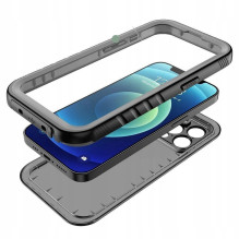 Case for iPhone 16 PRO Shellbox Dot waterproof MagSafe compatible black Case for iPhone 16 PRO Shellbox Dot waterproof MagSafe compatible black