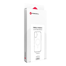 Case for iPhone 16 Forcell F-Protect Clear Hybrid Premium compatible with Magsafe transparent