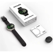 Amazfit Active 3 Premium NFC, 45mm with Silicon Band, Gold Black EU W2558GL1N