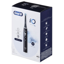 BRAUN ORAL-B elektrinis dantų šepetėlis IO 6N BLACK ONYX black