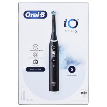 BRAUN ORAL-B elektrinis dantų šepetėlis IO 6N BLACK ONYX black
