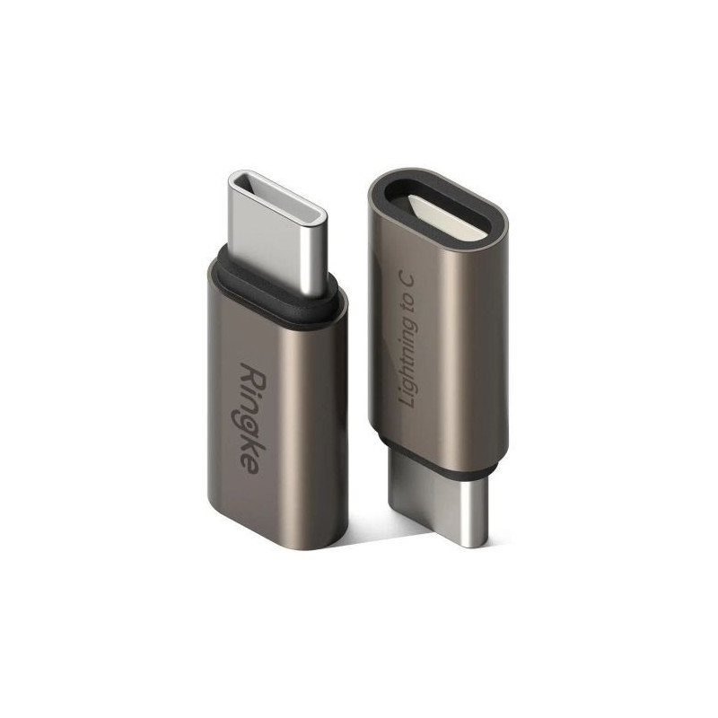 Ringke Converter Type-C Male To Lightning Female (2pcs) Gunmetal