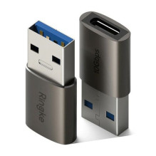 Ringke Converter USB Male To Type-C Female (2pcs) Gunmetal