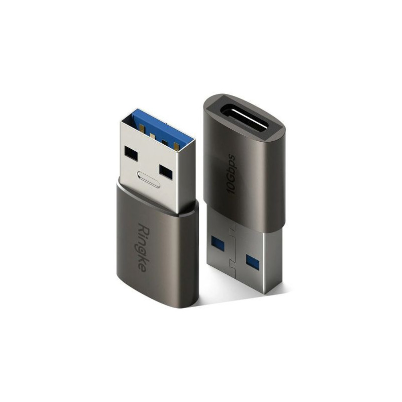 Ringke Converter USB Male To Type-C Female (2pcs) Gunmetal
