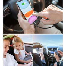 Joyroom Car Charger 5-in-1, C+C+U+U+U, QC 3.0, PD 3.0, FCP, AFC, 12V / 24V, 72W, Black (JR-CL05) Joyroom Car Charger 5-in-1, C+C+U+U+U, QC 3.0, PD 3.0, FCP, AFC, 12V / 24V, 72W, Black (JR-CL05)