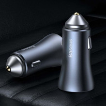 Baseus Car Charger Golden Contactor Pro Dual Quick Charger U+C, PD 3.0, QC 4+, SCP FCP AFC (with USB - Type C 1m cable) Baseus Car Charger Golden Contactor Pro Dual Quick Charger U+C, PD 3.0, QC 4+, SCP FCP AFC (with USB - Type C 1m cable)