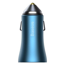 Baseus Car Charger Golden Contactor Pro Dual Quick Charger U+C, PD 3.0, QC 4+, SCP FCP AFC (with Type-C - Lightning 1m B Baseus Car Charger Golden Contactor Pro Dual Quick Charger U+C, PD 3.0, QC 4+, SCP FCP AFC (with Type-C - Lightning 1m B