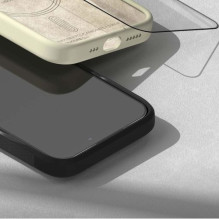 Ringke iPhone 15 Pro Screen Protector Premium Tempered Glass 9H with installation jig Transparent
