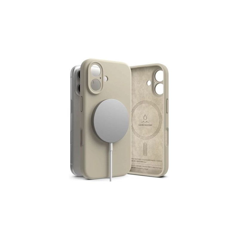 Ringke iPhone 16 Case Silicone Magnetic Stone