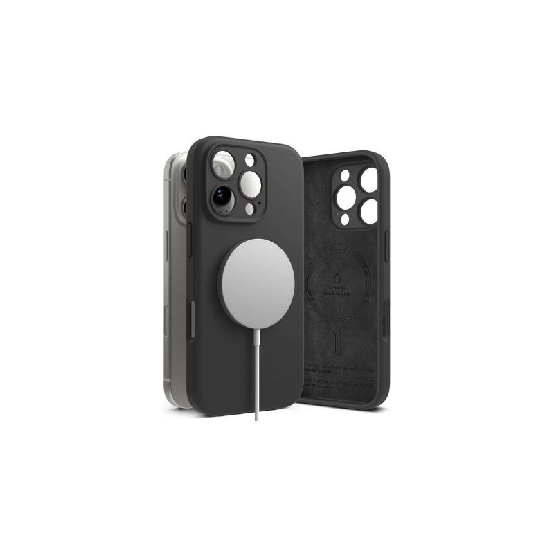 Ringke iPhone 16 Pro Max Case Silicone Magnetic Black