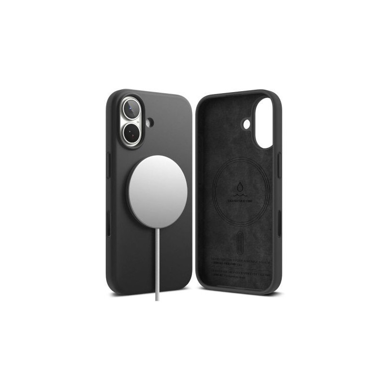 Ringke iPhone 17 Case Silicone Magnetic Black