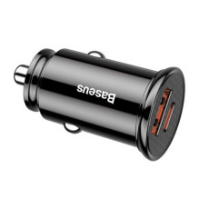 Baseus Car Charger Circular Plastic A+C PPS PD3.0 + QC4.0 + 30W Black (CCALL-YS01) Baseus Car Charger Circular Plastic A+C PPS PD3.0 + QC4.0 + 30W Black (CCALL-YS01)