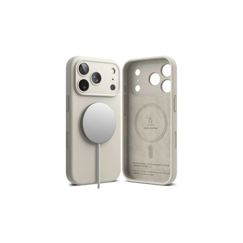Ringke iPhone 17 Pro Max Case Silicone Magnetic Stone