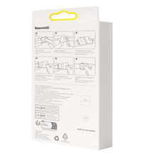Baseus iWatch 0,2 mm, NanoCrystal Protective Film for Apple Watch 7 / 8 / 9, 41mm (2pcs) with mounting kit, Transparent 
