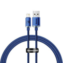Baseus Lightning Crystal Shine Cable Series Fast Charging Data Cable 2.4A 1.2m Blue (CAJY000003) Baseus Lightning Crystal Shine Cable Series Fast Charging Data Cable 2.4A 1.2m Blue (CAJY000003)